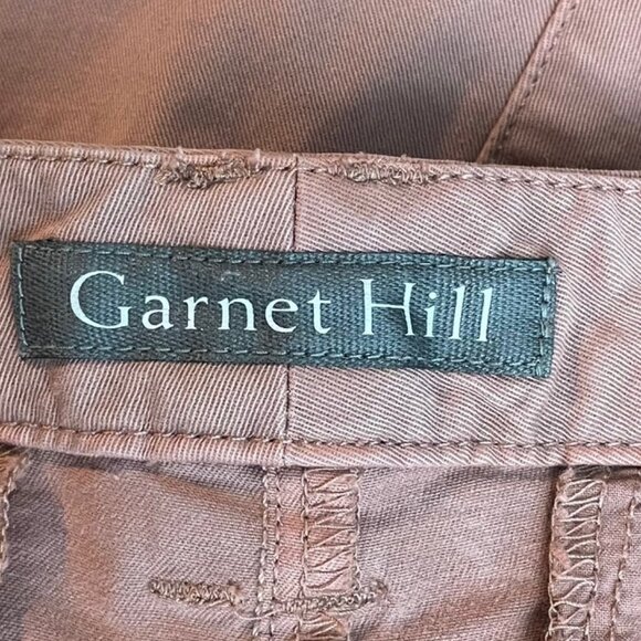 Garnet Hill Embroidered Casual Pants Size 6 - Picture 5 of 6